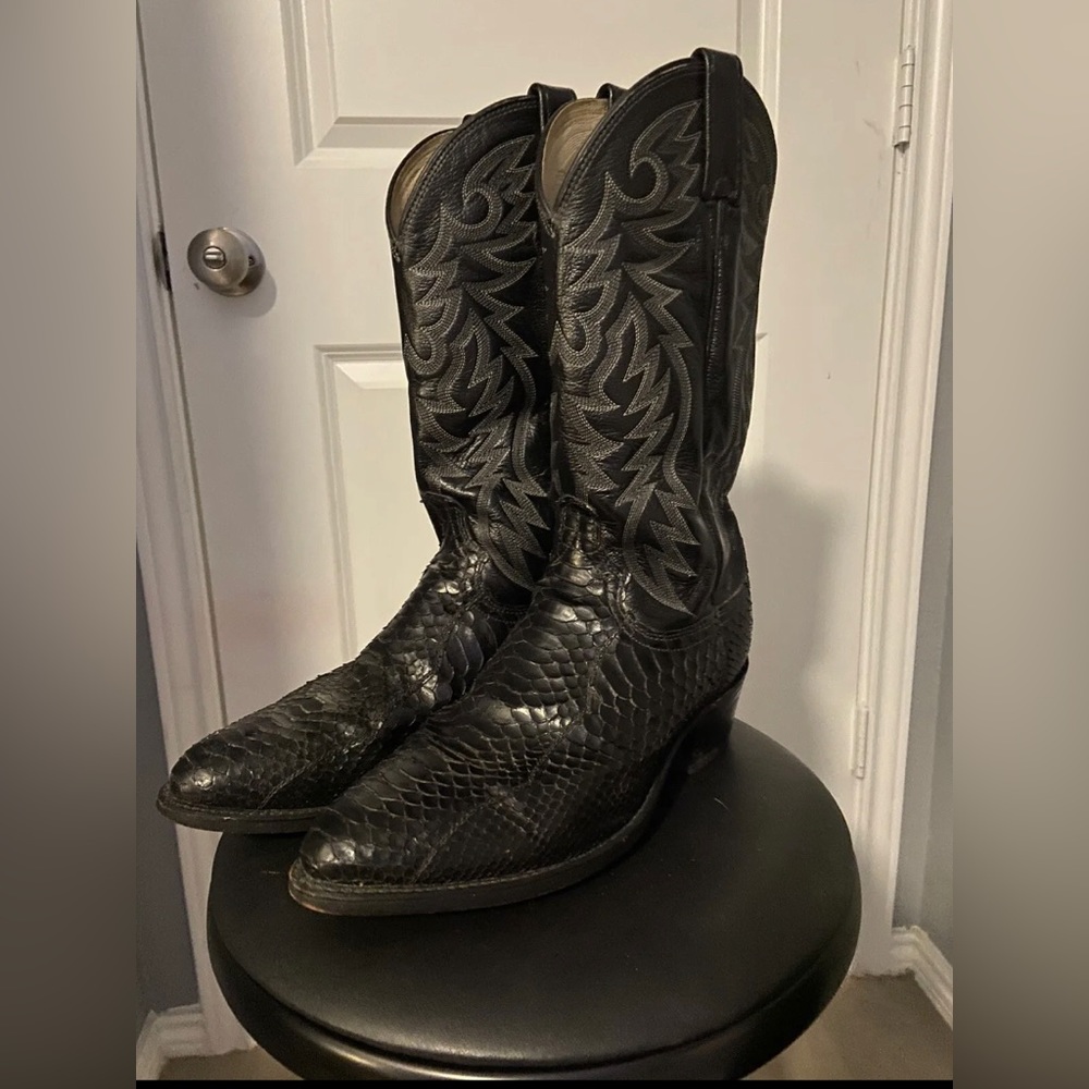 Dan Post Black Python Boots - image 1